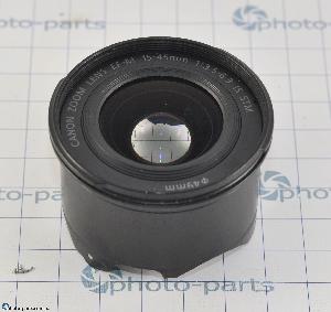 Линза передняя Canon 15-45 STM, б/у с кольцом